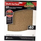 Ali Industries Gator Finishing 4439 40 Grit Aluminum Oxide Sanding Sheets (3. Fixed Price $17.14.