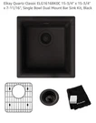 Elkay ELG1616BKOC Quartz Classic 15-3/4" X 15.75 7.69 Inches, Black Kit. Fixed Price $179.00.