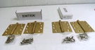 (2) Steel EMTEK920144 Plain Bearing Hinge 4"X4"X3.3MM Sq Cr Finish (2PK) Bronze. Fixed Price $39.99.