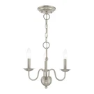 Livex Windsor Light Mini Chandelier, Brushed Nickel 52163-91. Fixed Price $159.96.