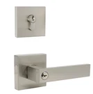 Door Levers And Double Cylinder Deadbolts Locks Satin Nickel Finish DL01ET-112SN. Fixed Price $50.00.