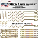 MSC-5672 Deluxe Corkscrew 5-PIECE Metal Ground Anchor Hardware Kit For Swing Set. Fixed Price $33.90.