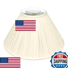 Royal Designs Coolie Empire Gather Pleat Lamp Shade, Beige, 5X13X8. Fixed Price $74.61.