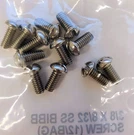 Lincoln Products 3/8" X 8/32" 12 Steel Bibb Screws, 144 Pack. Fixed Price $9.99.