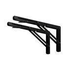 Pack Clt 8 Inch Black Folding Shelf Brackets Max Load 220 Lb Heavy Duty. Fixed Price $34.00.