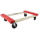 Wood 4-WHEEL Dolly, Rubber-cap Style. Fixed Price $59.99.
