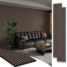 Smartstandard Pack 106"X12.6" Wood Slat Wall Panels Soundproof Dark Walnut. Fixed Price $244.81.