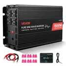 Vevor 1500W Power Inverter 12V Dc To 120V Ac Pure Sine Remote Control Usb Type-c. Fixed Price $119.90.