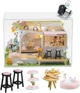 Syw Diy Led Lights Miniature Kit Cat Coffee Model Wooden.... Fixed Price $63.91.