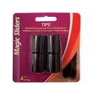 Magic Sliders 97077 Black Round Vinyl Furniture Leg Tips 7/8 In.. Fixed Price $7.74.