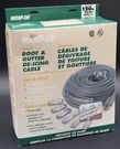 Ft Wrap-on Electric Roof & Gutter Deicing Ice Dam Cable Grey + Clips #14120. Fixed Price $62.95.