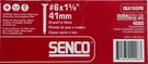 Senco 06A162PB Drywall Screw, Gray, #6 Thread, 1-5/8 In 4M Count.. Fixed Price $125.00.