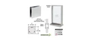 Crl Polished Stainless Steel 5" Sq Level 3 Bullet Resistant Speak-thru Window. Fixed Price $354.57.