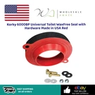 Korky 6000BP Universal Toilet Waxfree Seal With Hardware Made In Usa Red. Fixed Price $18.99.