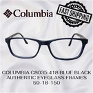 Columbia C8035 418 Blue Black Authentic Eyeglass Frames 59-18-150 Fast Shipping. Fixed Price $49.99.