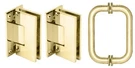 Brass Vienna Shower Pull And Hinge Set By Laurence. Fixed Price $164.96.