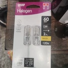 Packs Feit Electric Bulb 60-WATT Bright White G9 Bi-pin Base Dimmable. Fixed Price $6.99.