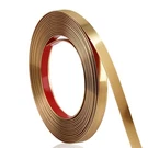 Brushed Gold Finish Molding Trim, 196.8" X 0.4" W Peel And Stick Decoration.... Fixed Price $17.50.