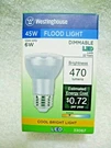 Westinghouse 45 Watt Equivalent Dimmable Flood Light Bulb Cool White 3000K Save. Fixed Price $14.95.