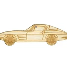 Laser-engraved Wood Ornament, Style: Corv. C2, Birch, 5". Fixed Price $7.00.