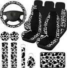 13 Pcs Print Car Seat Cover Full Set For Women Classic Style. Fixed Price $57.11.