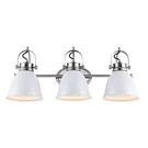 Jonathan 25.5" White/nickel 3-LIGHT Led Vanity Light, Adjustable Wall Sconc.... Fixed Price $101.76.