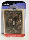 Amerelle English Garden 1 Gang Toggle Cast Metal Wall Plate Venetian Bronze Nos. Fixed Price $10.00.