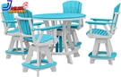 CR130ARW-K Five Piece Round Counter Height Dining Set Us Only. Fixed Price $4916.73.