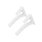 Brixwell White Aluminum Shelf Bracket For 3/8" - 1/2" Glass, 12" Depth, Pack. Fixed Price $16.05.