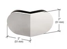 Crl MFC38 Polished Stainless 135 Degree Mall Front Clamp. Fixed Price $150.87.