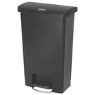 Rubbermaid Commercial 1883611 13-GAL. Front Resin Step-on Container Black New. Fixed Price $135.00.