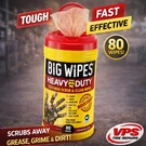 Big Wipes Hd Pro+ Heavy-duty Industrial Cleaning For Mechanics 80CT. Fixed Price $34.20.