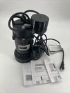 Everbilt 1/4 Hp Aluminum Submersible Sump Pump Vertical Switch HDSP25V. Fixed Price $34.95.
