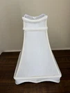White Royal Designs Fancy Square Bell Lamp Shade. Fixed Price $28.00.