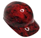 Hydro Dipped Bump Cap Red Flames High Gloss. Fixed Price $60.00.