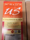 Us Window & Floor Inc Cordless Blinds 24 72" Faux Wood Set Of. Fixed Price $69.00.