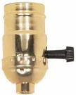 Brass Light Socket Plated 3-TERMINAL 2 Circuit Turn Knob Medium Base. Fixed Price $12.99.
