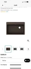 Elkay Quartz Classic 33" X 18-3/4" 9-1/2" Single Bowl Sink. Mocha Color. New. Fixed Price $179.99.