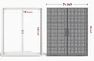 Thermal Insulated Basement Door Blanket Cover Cellar Bilco W/ Magnets 74 X 82. Fixed Price $79.99.