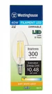 Westinghouse 35171 B11 Led Filament Bulb, 40W Equivalent, 2700K Soft White. Fixed Price $13.25.