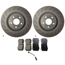 Hella Front Rotors Akebono Euro Ceramic Disc Brake Pad Kit For C216 CL550 CL600. Fixed Price $326.95.