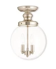 Livex Lighting 50903-35 Sheffield 2 Polished Nickel Ceiling Mount. Fixed Price $62.00.