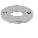 Mill Finish Stainless Steel Base Flange For 1-1/2" Schedule 40 Pipe Railings. Fixed Price $79.60.