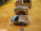 135 Degree Polished Chrome Finish Glass Clip. Fixed Price $25.00.