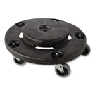Rubbermaid Commercial 264000BK 250 Lbs. Cap. Round Twist On/off Dolly - New. Fixed Price $39.02.