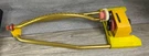 Vtg Nelson Lawn Oscillating Water Sprinkler Yellow/red Adjustable Spray Head. Fixed Price $14.99.