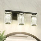 Kudos Brushed Gold Vanity Bath Wall Adj Led Light. Clear Glass Crystals Shades!. Fixed Price $60.00.