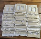 22X Leviton 001-80409-I Gang Ivory Decora Wall Plates. Fixed Price $22.40.