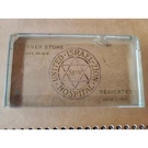 United Israel Zion Hospital Corner Stone Dedicated Desk Glass Block Paperweight. Fixed Price $71.29.
