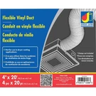 Dundas Jafine In. Dia Ft. White Vinyl Flexible Ducting FD420ZW. Fixed Price $10.45.